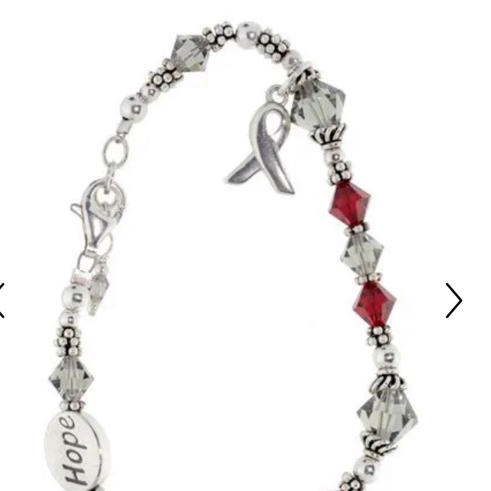 Sterling Silver Multiple Sclerosis Awareness Brac… - image 2